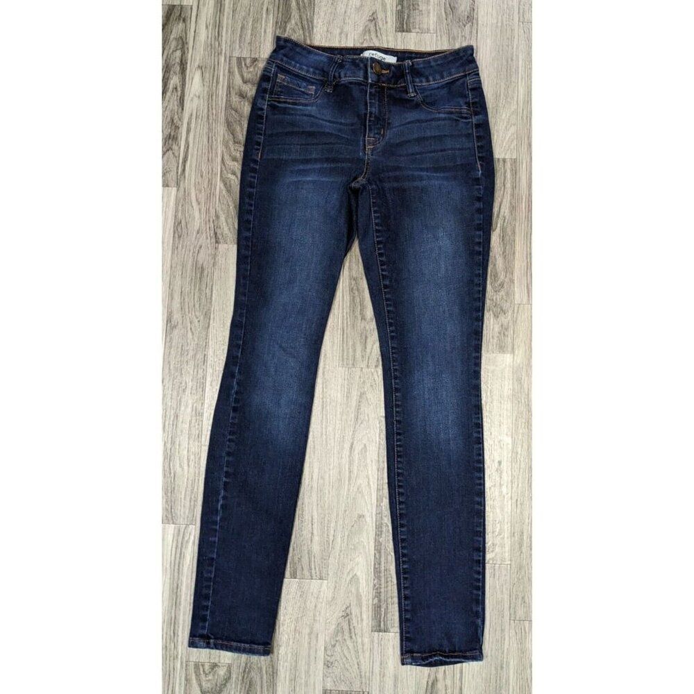 (3/$35) Refuge Womens Size 0 Whiskered Stretch‎ Skinny Denim Blue Jeans